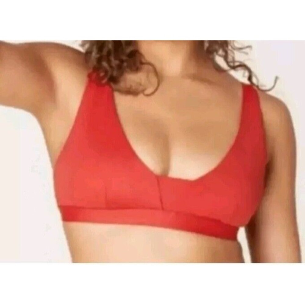 Andie Tahiti Top Chili Pepper Swim Bikini Top Adjust Strap Swim Size M NWT